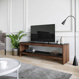 TV Meubels - TV Meubel Selene Walnoot Dennenhout 140x45x40 cm - Dimehouse