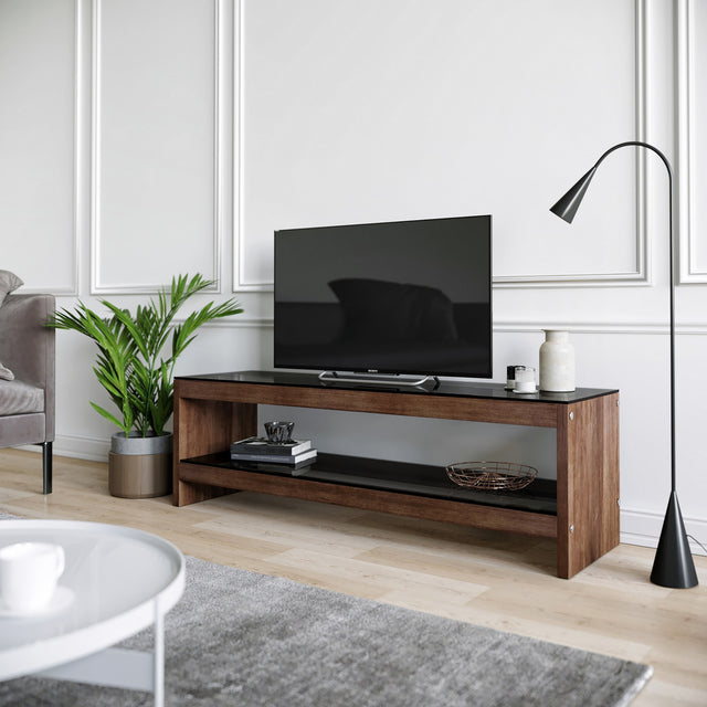TV Meubels - TV Meubel Selene Walnoot Dennenhout 140x45x40 cm - Dimehouse