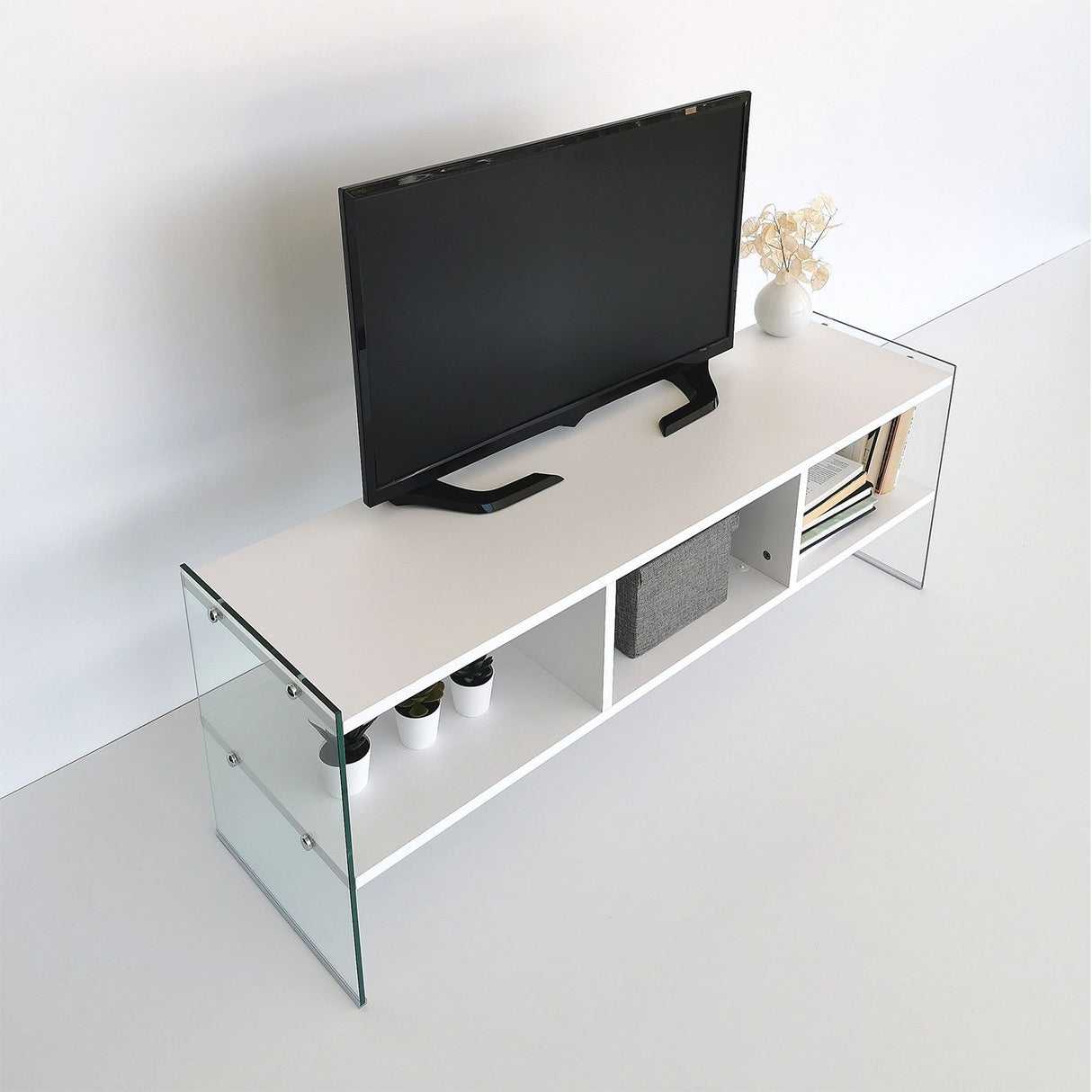 TV Furniture Coral White Melamine 120x45x35 cm