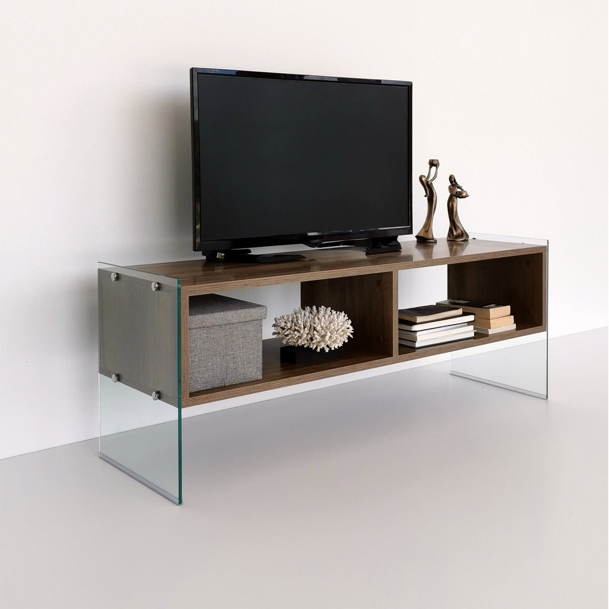 TV Meubel Echo Walnoot Melamine 120x45x35 cm