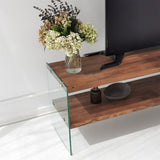 TV Meubel Aqua Naturel Glas 140x45x35 cm