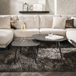Coffee Tables - Organic Coffee Table Set of 2 Conner Ceramic Look Gray - Dimehouse