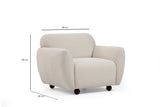 Fauteuil Eddy Crème