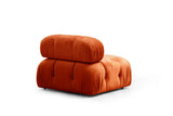 Modulaire bank 3-zits Bubble velvet oranje