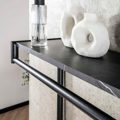 Coat rack Kimi 20-Hook Black Ceramic - With Rod and Hat Shelf 