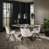 Eettafels - Eettafel Mysha Deens Ovaal Melamine 180x90 cm - Dimehouse