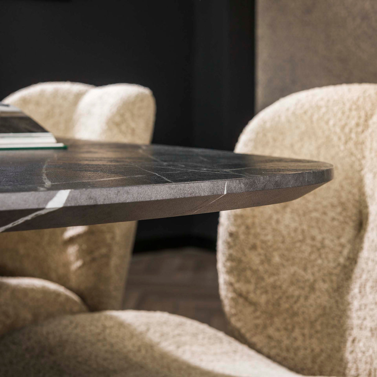 Eettafels - Eettafel Mysha Deens Ovaal Melamine 180x90 cm - Dimehouse