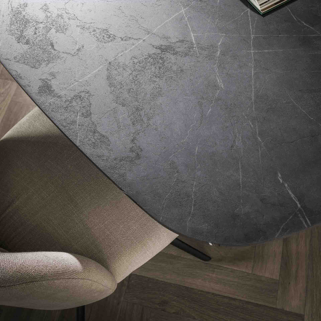Dining Table Mysha Danish Oval Melamine 215x105 cm