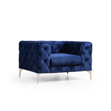 Armchair como navy blue