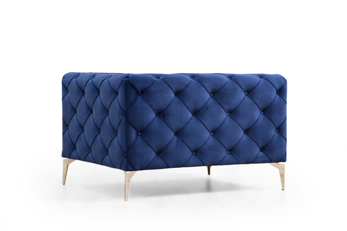 Fauteuil Como Navy Blauw