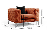 Fauteuil Como Orange