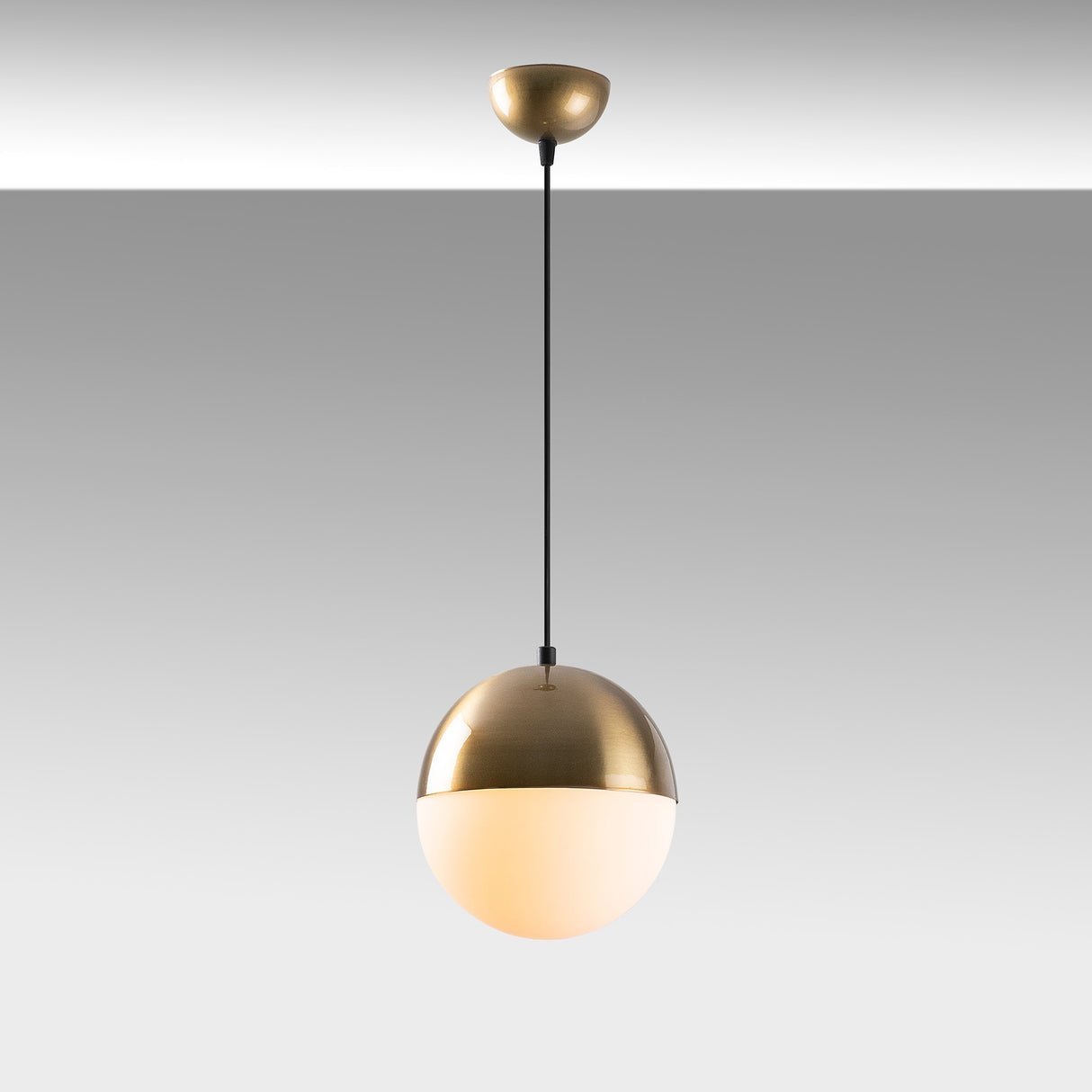 Hanglamp 1-lichts Wit Glas Regal