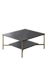 Furniture Set Anthracite-Gold - Gold Line - Coffee Table + TV Furniture