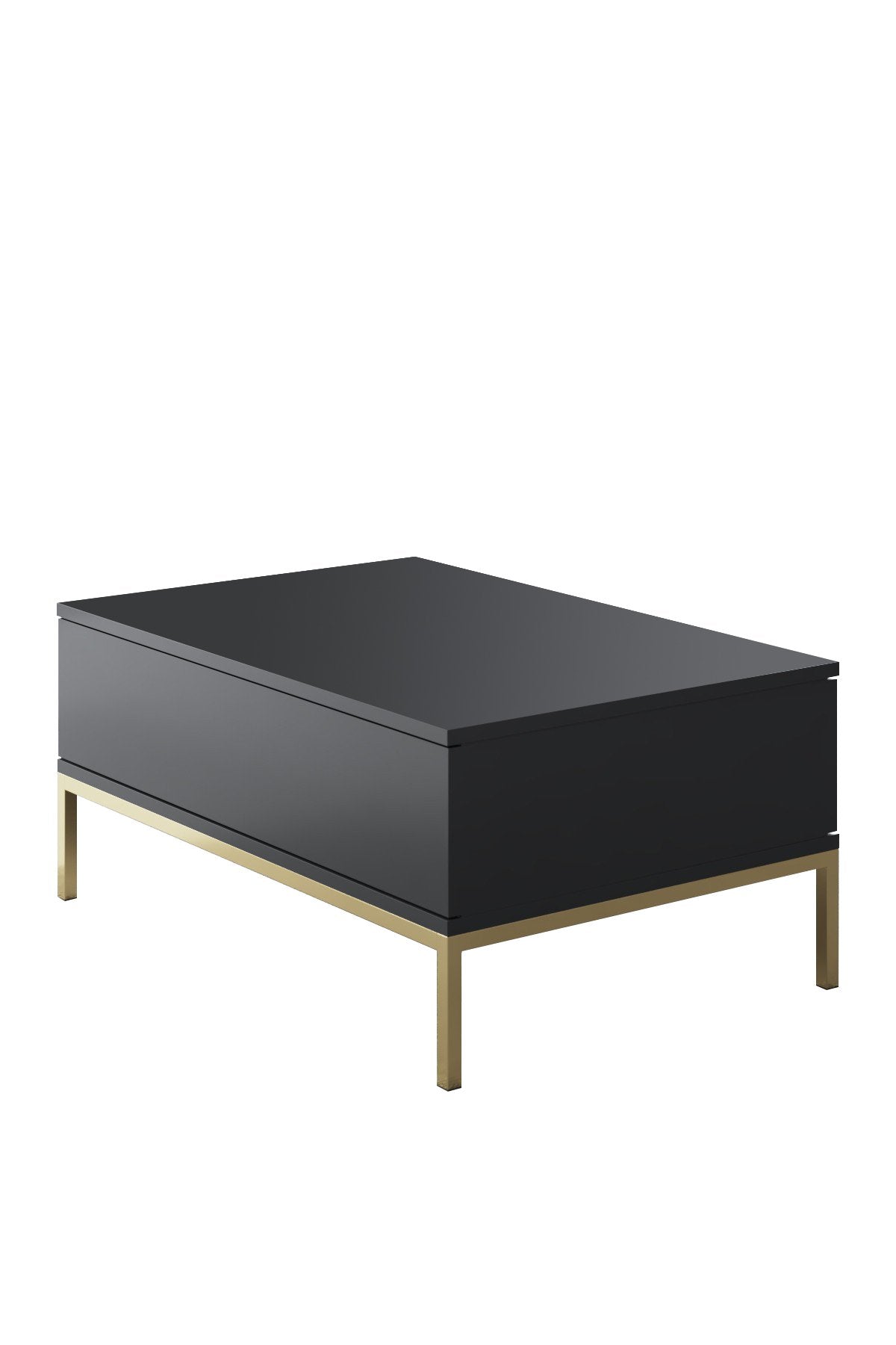 Meubelsets - Meubelset Antraciet Lord - Salontafel + TV Meubel + Dressoir - Gouden Frame - Dimehouse