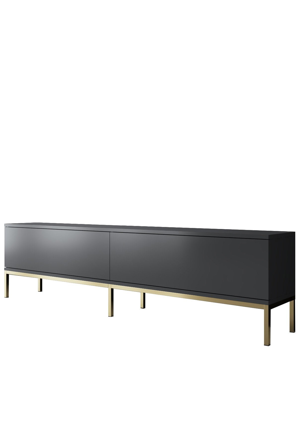 Meubelsets - Meubelset Antraciet Lord - Salontafel + TV Meubel + Dressoir - Gouden Frame - Dimehouse