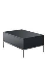Furniture Set Anthracite Lord - Coffee Table + TV Cabinet + Dresser - Silver Frame