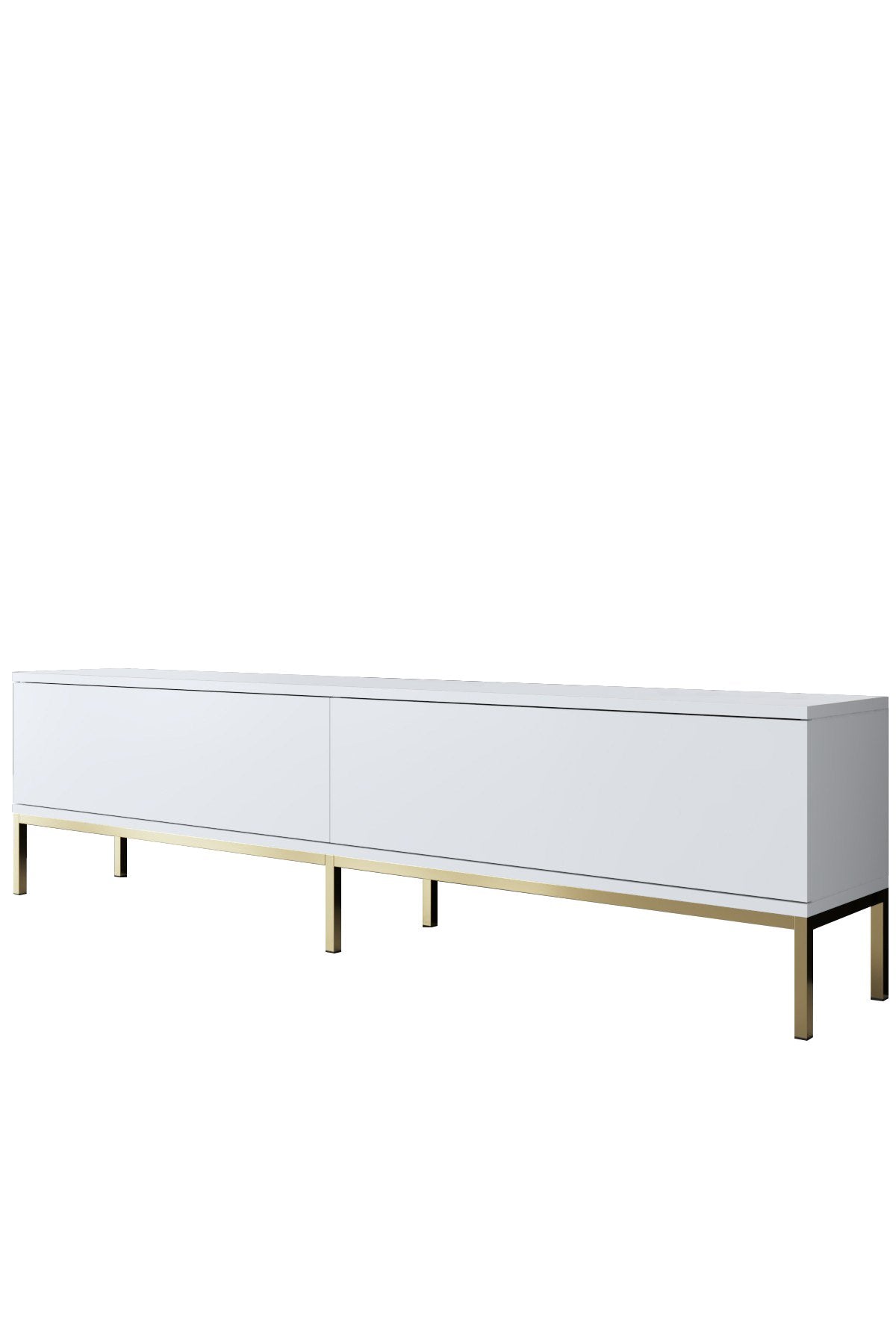 Furniture Set White Lord - Coffee Table + TV Cabinet + Sideboard - Gold Frame