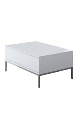 White Lord Furniture Set - Coffee Table + TV Furniture + Sideboard - Silver Frame 