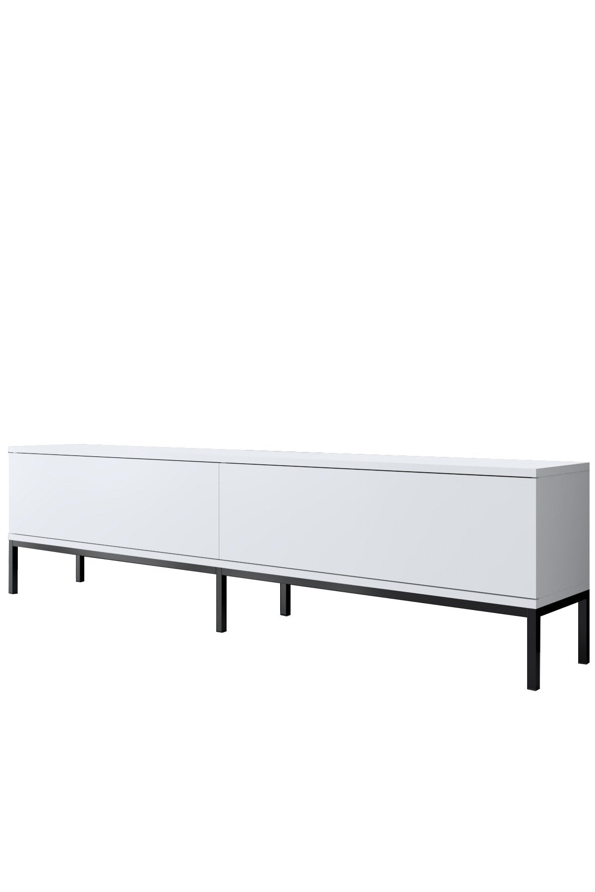 Meubelsets - Meubelset Wit Lord - Salontafel + TV Meubel + Dressoir - Zwart Frame - Dimehouse