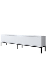 Meubelsets - Meubelset Wit Lord - Salontafel + TV Meubel + Dressoir - Zwart Frame - Dimehouse