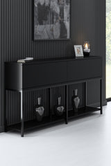 Furniture Set Black Lord - Coffee Table + TV Cabinet + Dresser - Black Frame