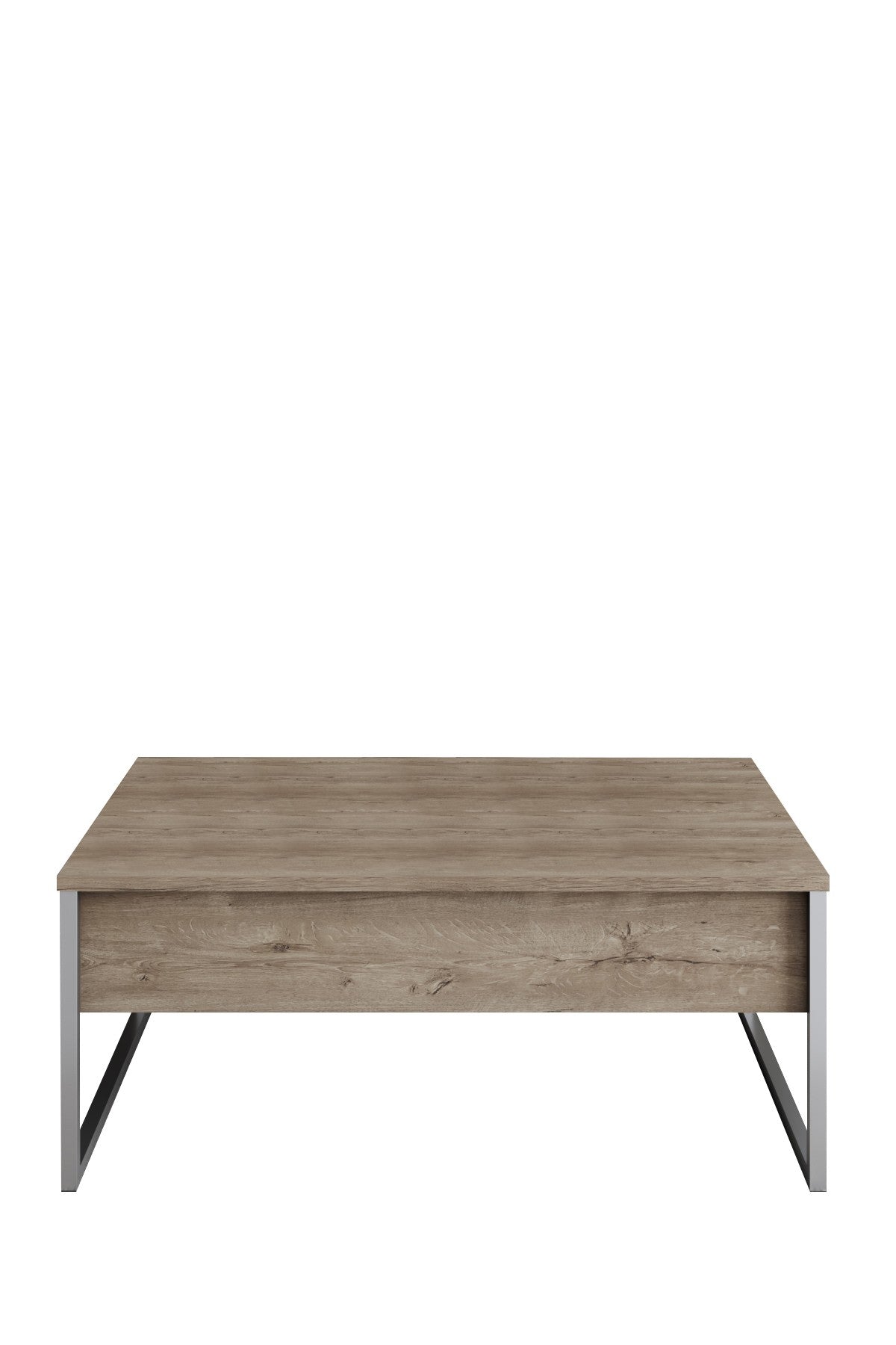 Furniture Set Walnut Luxe - Coffee table + TV cabinet + sideboard - Silver frame