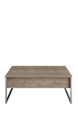 Furniture Set Walnut Luxe - Coffee table + TV cabinet + sideboard - Silver frame