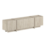 Lowen TV cabinet travertine 180 cm Melamine-coated wood