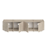 Lowen TV cabinet travertine 180 cm Melamine-coated wood