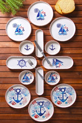 KAHSER14-MARINE White Blue Red 100% CERAMIC 6 cm breed