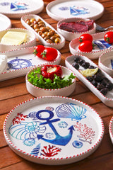 KAHSER14-MARINE White Blue Red 100% CERAMIC 6 cm breed