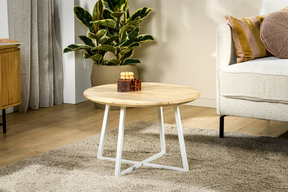 Ronde salontafel Raf mangohout