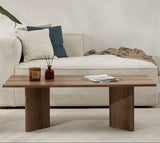 Living room table Sabin Walnut 119x60 cm Melamine 