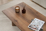 Living room table Sabin Walnut 119x60 cm Melamine 