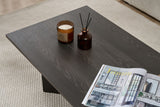 Sabin Coffee Table Lumiere Black Melamine 119x60x40 cm 