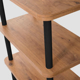 Wandkasten - Wandkast Zen Zwart Atlantisch Dennenhout Melamine 180x74,9x35 cm - Dimehouse