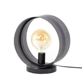 Table lamp Fons 1-light round metal black 
