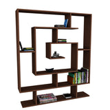 Boekenkast Sarmasik Wengé Bruin Melamine 124,8x149,4x22 cm