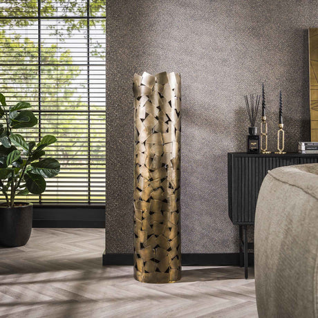 Floor lamp Manoa Cylinder Bronze Antique Metal