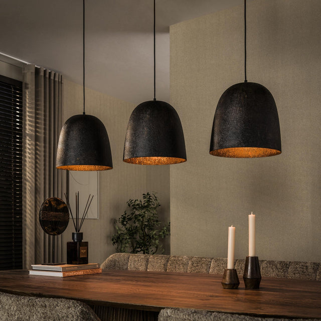Hanglamp-Hanglamp Nova 3-lichts Smoked Brown metaal-Dimehouse