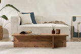 Rectangular coffee table Portland pine wood melamine 120x45x30 cm 