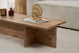 Rectangular coffee table Portland pine wood melamine 120x45x30 cm 