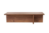 Rectangular coffee table Portland pine wood melamine 120x45x30 cm 