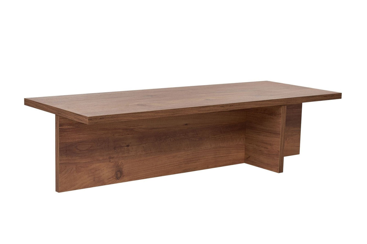 Rectangular coffee table Portland pine wood melamine 120x45x30 cm 