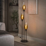 Floor lamp cocoon in sienna brown