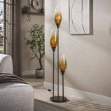 Floor lamp cocoon in sienna brown