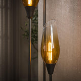 Floor lamp cocoon in sienna brown