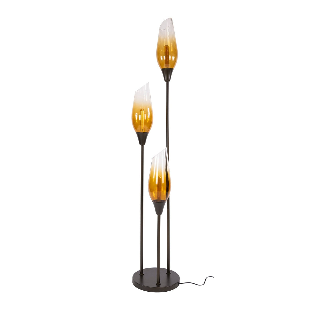 Floor lamp cocoon in sienna brown