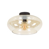 Ceiling lamp Phil 1-light amber-colored glass