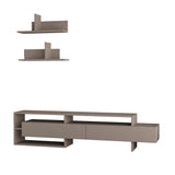 TV Meubels - TV Meubel Set Gara Mokka Melamine 180x42x32 cm - Dimehouse